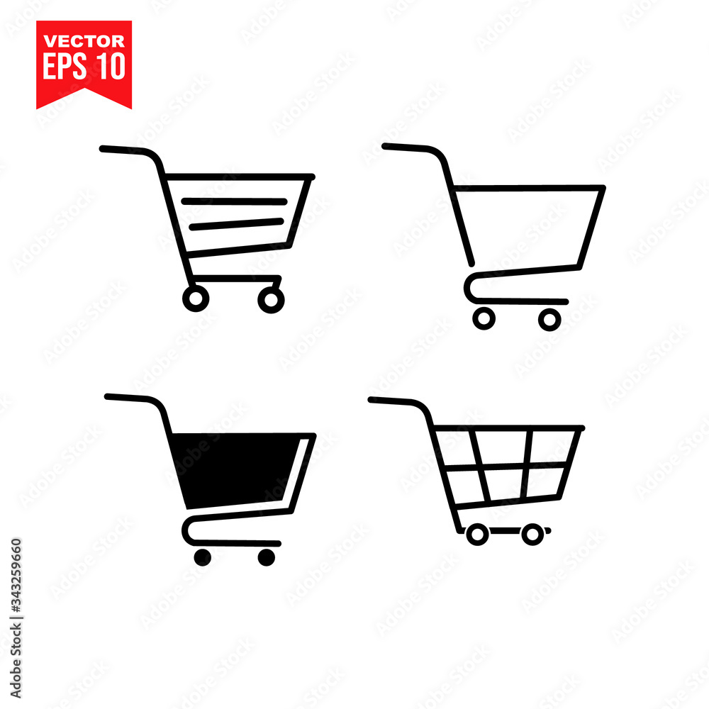 vector shopping cart icon vector shopping cart icon