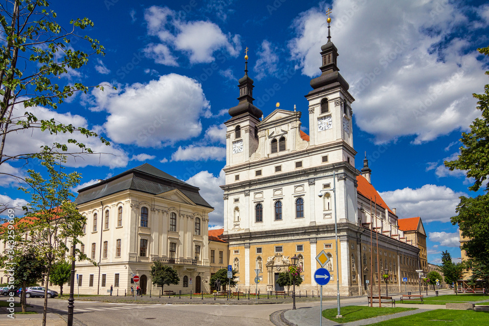 The Metropolitan Cathedral of St. John the Baptist in Trnava town, Slovakia, Europe.
