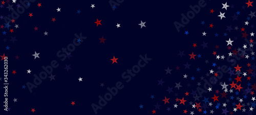 National American Stars Vector Background. USA Veteran's 11th of November Memorial 4th of July Labor President's Independence Day 