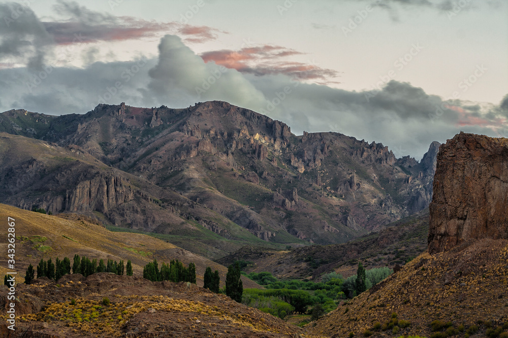 Fototapeta premium mountain landscape with clouds
