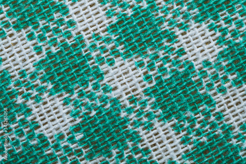 Fabric texture close up. checkered cloth. textile background. material with squared pattern