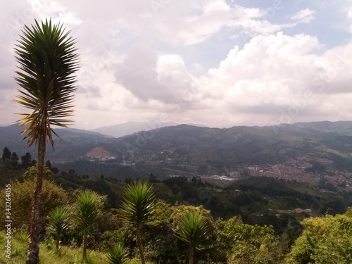  mountains and uncovered roads, of the Colombian lands, with beautiful views