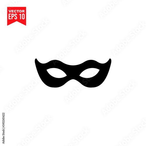 carnival mask vector illustration Icon symbol Flat vector illustration for graphic and web design.
