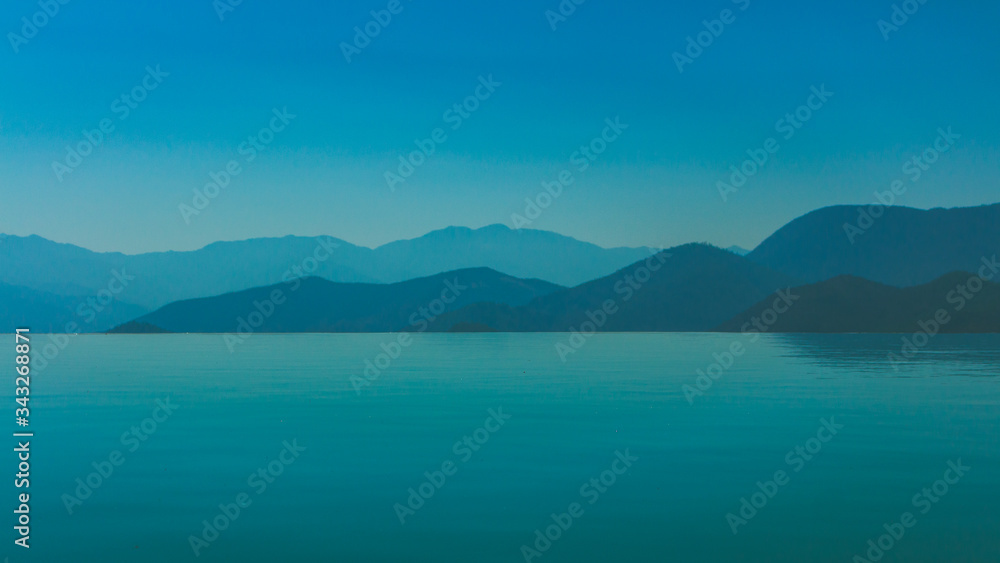 blue landscape en Hierve el Agua Oaxaca