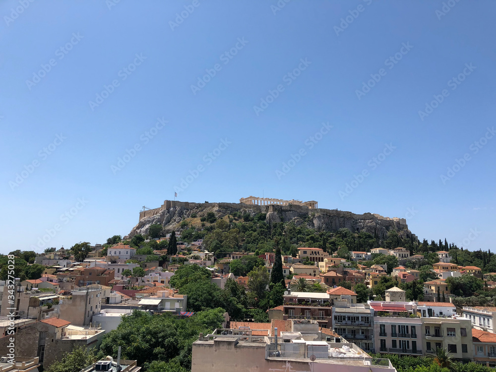 The Acropolis of Athens, Greece at Noon