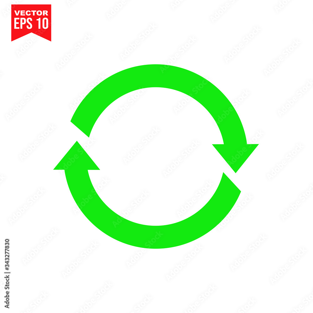 arrows cycle Icon symbol Flat vector illustration for graphic and web design. arrows cycle Icon symbol Flat vector illustration for graphic and web design.