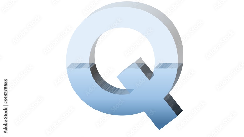 3D ENGLISH ALPHABET OF HALF FULL OF WATER FISHBOWL CUP : Q 3D ENGLISH ALPHABET OF HALF FULL OF WATER FISHBOWL CUP : Q