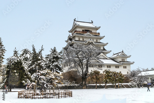  	冬の福山城の風景