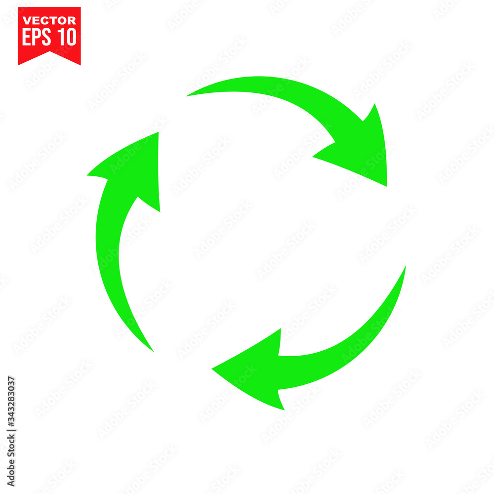 arrows cycle Icon symbol Flat vector illustration for graphic and web design. arrows cycle Icon symbol Flat vector illustration for graphic and web design.