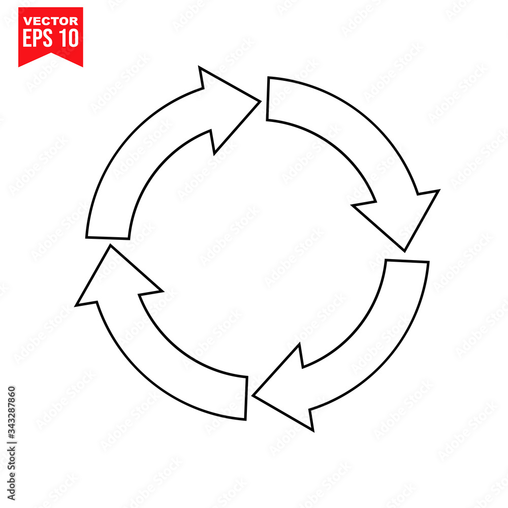 arrows cycle Icon symbol Flat vector illustration for graphic and web design.
arrows cycle Icon symbol Flat vector illustration for graphic and web design.