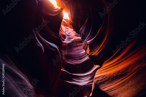 Famous Antelope canyon near Page, Arizona