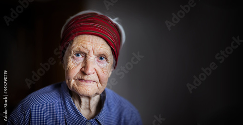 Senior woman looking at the camera