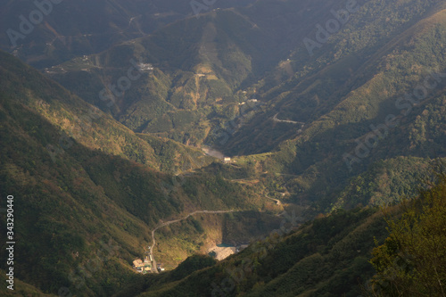 Afternoon view of the nature landscape near Lidong Shan