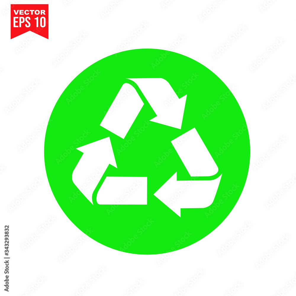 recycling symbol with garbage Icon symbol Flat vector illustration for graphic and web design. recycling symbol with garbage Icon symbol Flat vector illustration for graphic and web design.
