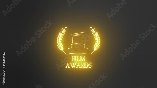 Film Awards Clapboard Laurel Light Reveal photo