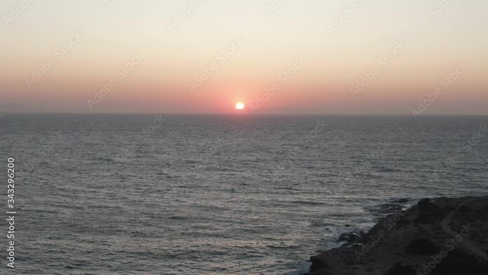 Drone shot in 4K during sunset, in Antiparos Greece. Drone shot in 4K during sunset, in Antiparos Greece.