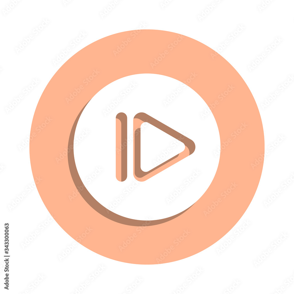 Slow-motion sign badge icon. Simple glyph, flat vector of music icons for ui and ux, website or mobile application Slow-motion sign badge icon. Simple glyph, flat vector of music icons for ui and ux, website or mobile application