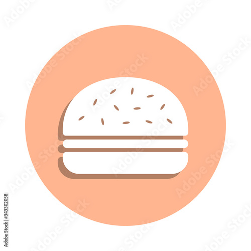 Burgher badge icon. Simple glyph, flat vector of police icons for ui and ux, website or mobile application