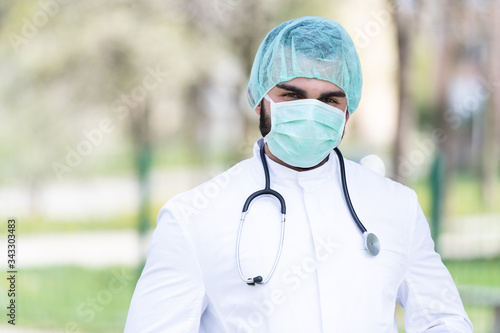 Portrait of a Doctor With Mask photo