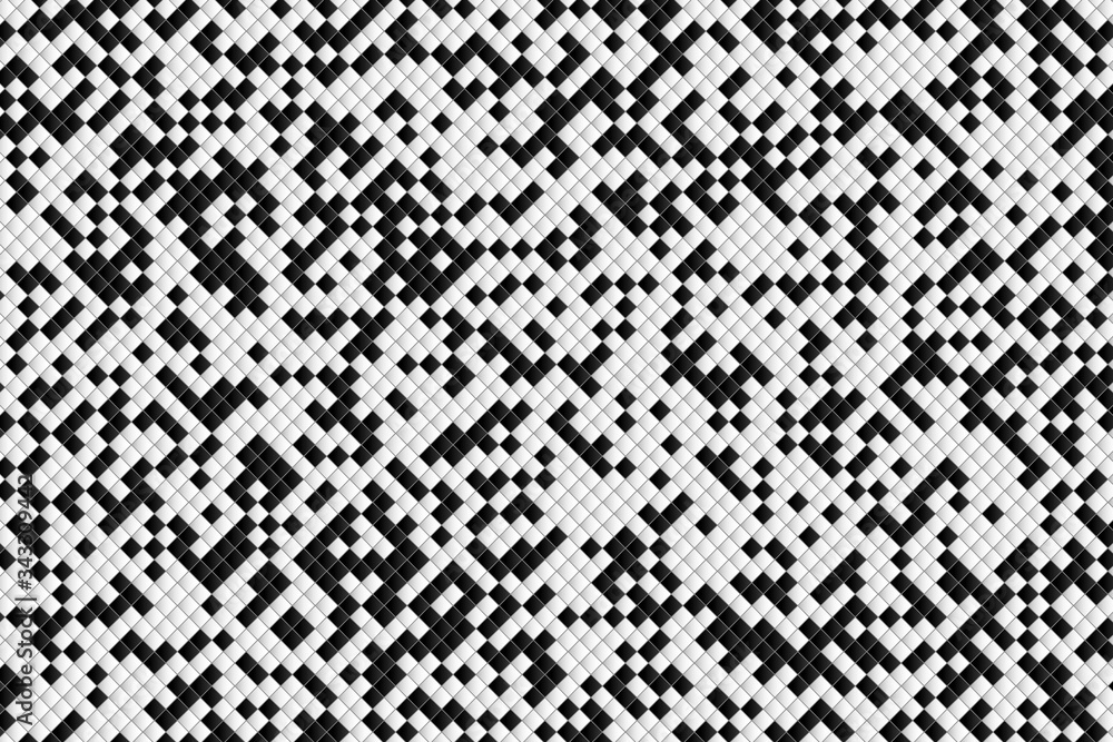 Abstract square pattern of black and white design background. illustration vector eps10