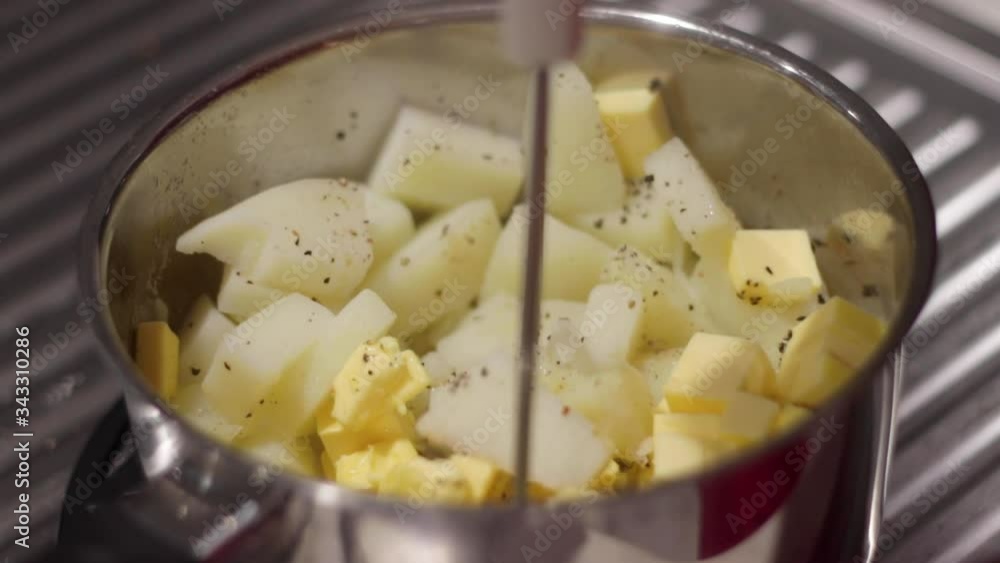 Mash Potatoes - Start of process Mash Potatoes - Start of process