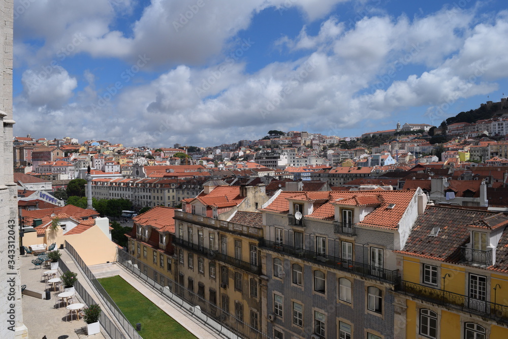 A view over Lisbon In Portugal A view over Lisbon In Portugal