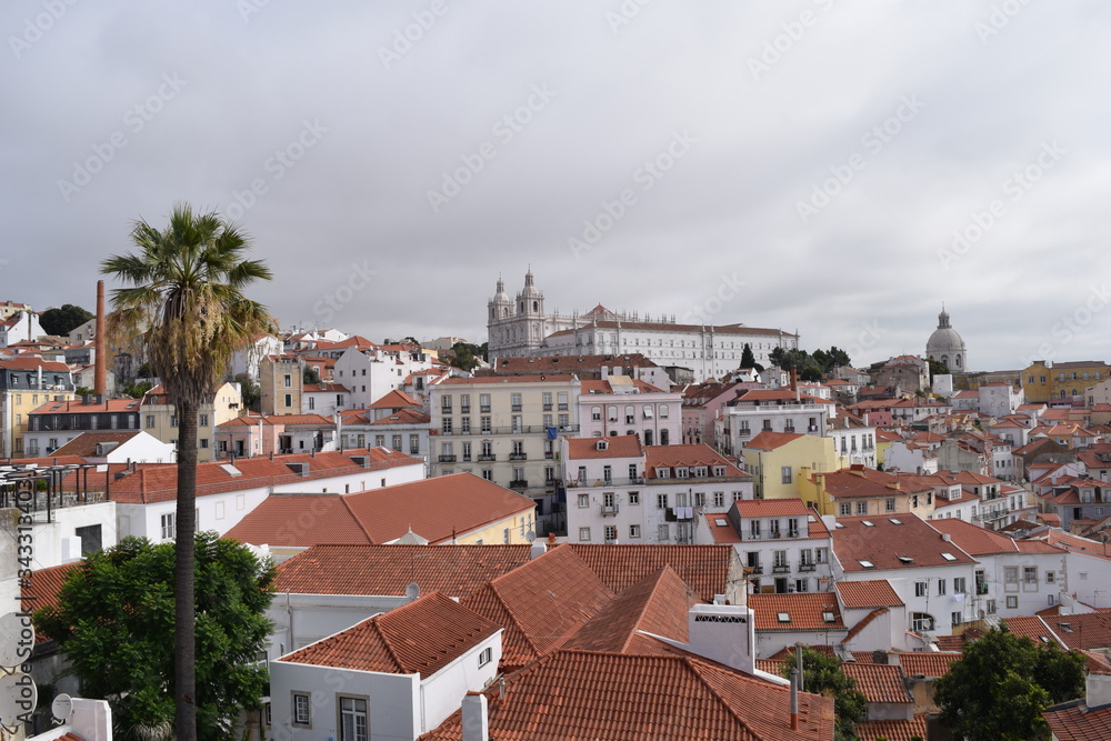 A view over Lisbon In Portugal
