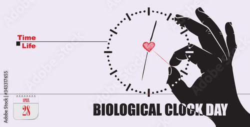 Postcard Biological Clock Day