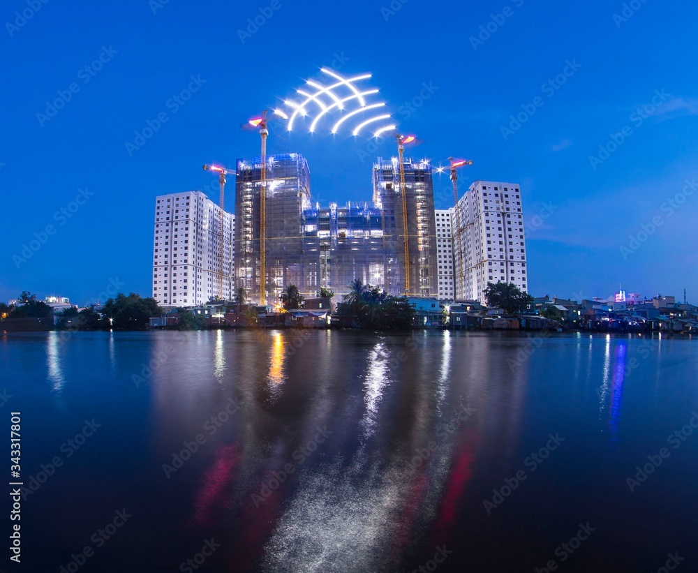 Naklejka premium The project is under construction