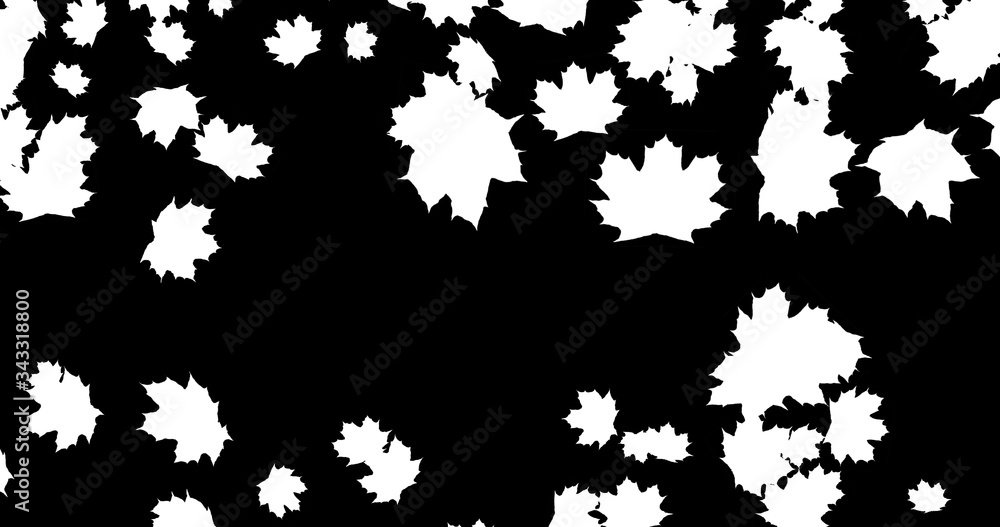 Falling Autumn leaves on black background for Thanksgiving Halloween party. 3D rendering Falling Autumn leaves on black background for Thanksgiving Halloween party. 3D rendering