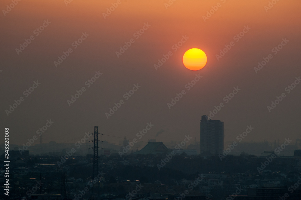 Sunrise at Yokohama Japan