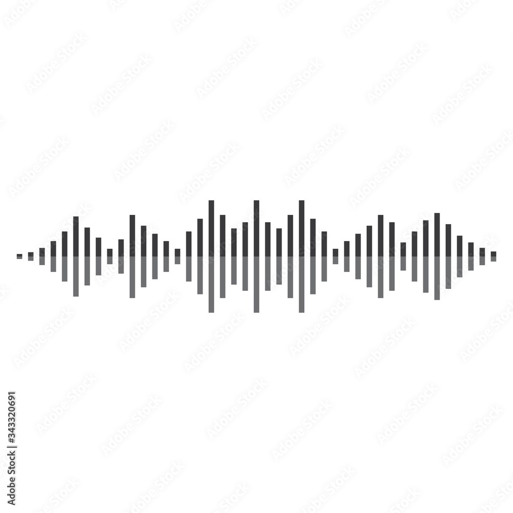 Sound wave logo template vector icon Sound wave logo template vector icon