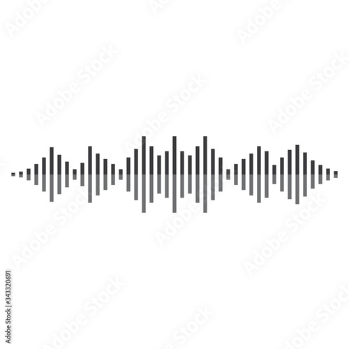 Sound wave logo template vector icon © patmasari45