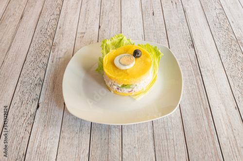 Typical Peruvian causa limeña