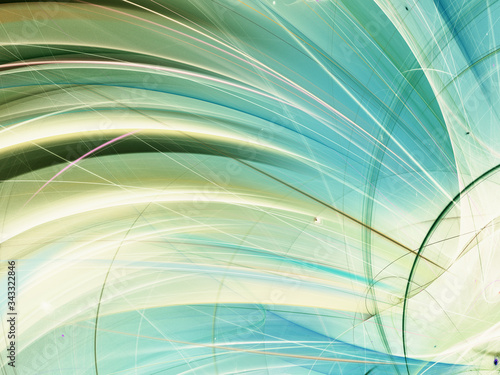 blue abstract fractal background 3d rendering illustration © panzer25