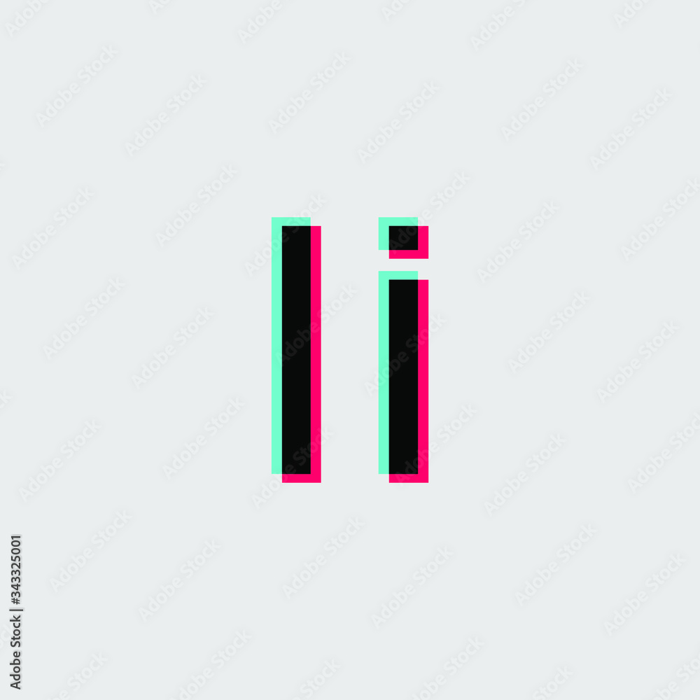 Fototapeta premium tiktok style font