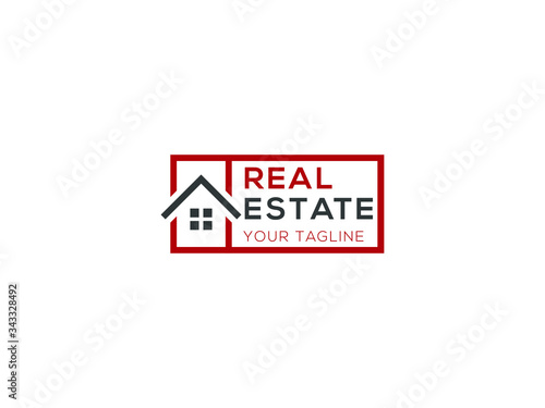 real estate logo design template, Construction Architecture Building symbol vector editable