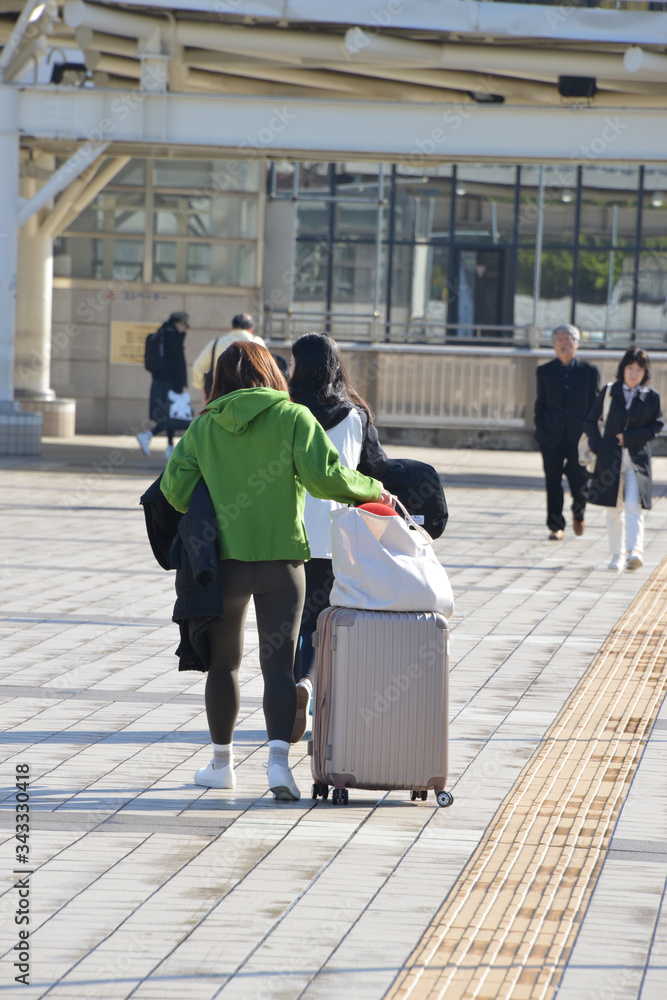 Obraz premium 観光客