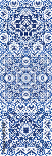 Antique portuguese azulejo ceramic.