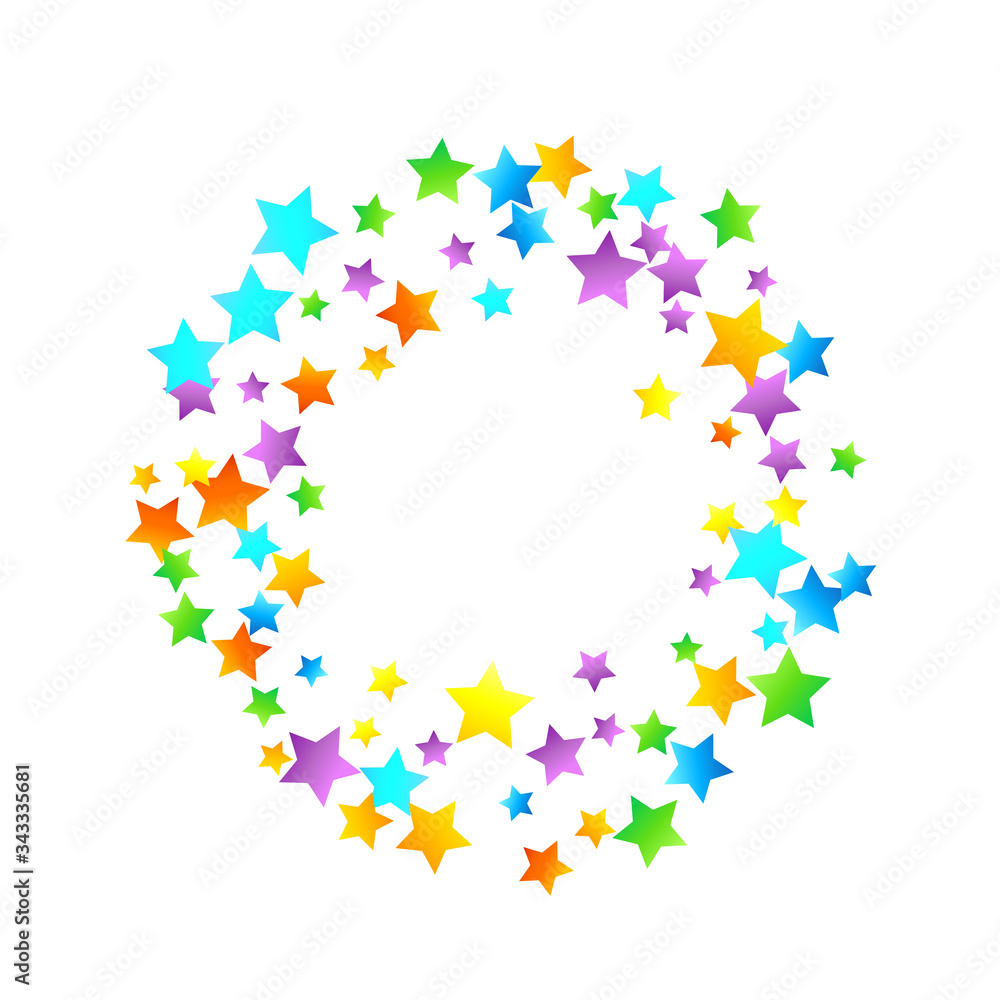 Rainbow Festive Confetti. Carnival Star Falling. Rainbow Festive Confetti. Carnival Star Falling.
