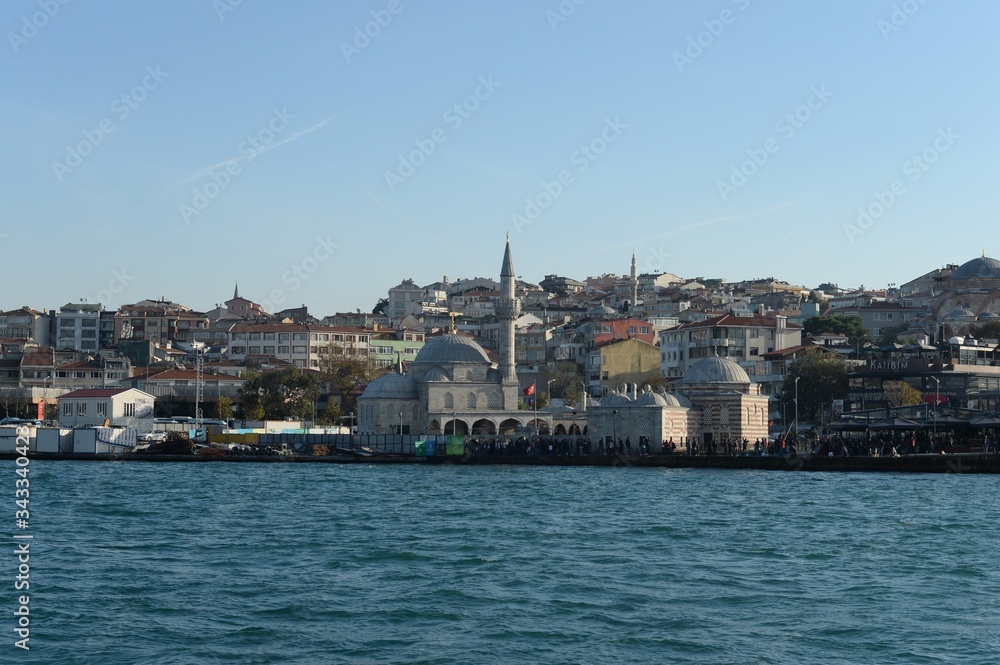 Shemsi Ahmed Pasha Mosque on the banks of the Bosphorus Strait in the Asian part of Istanbul. Turkey