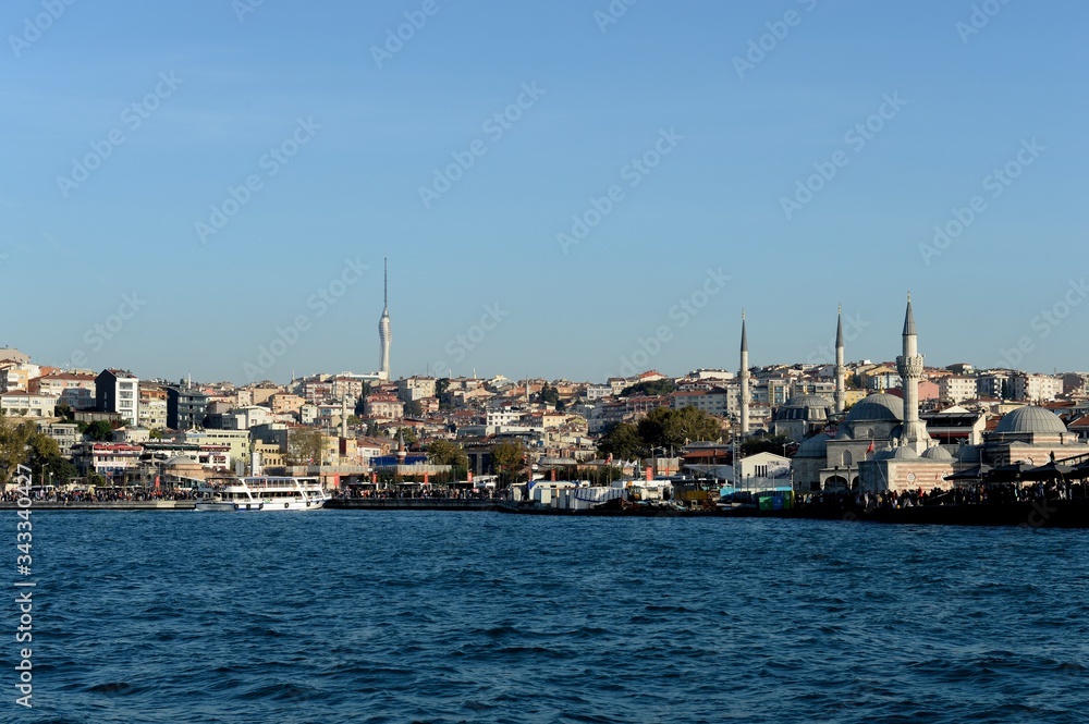 View of the Asian side of Istanbul from the Bosphorus