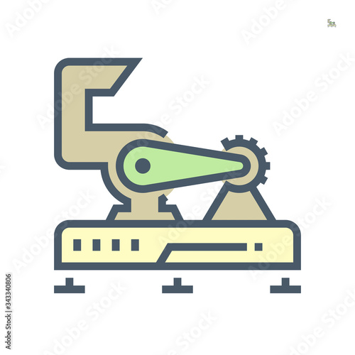 Air conditioner and air duct pipe icon, 64x64 perfect pixel and editable stroke.