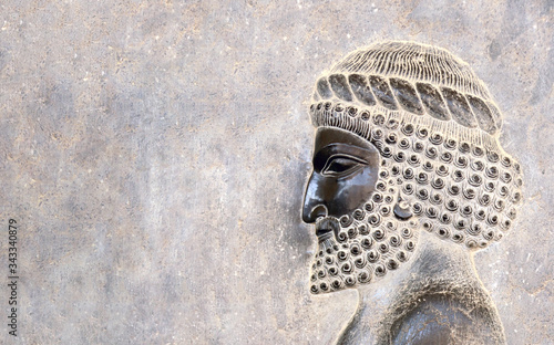 Photos Bas-relief with assyrian warriors, Persepolis, Iran