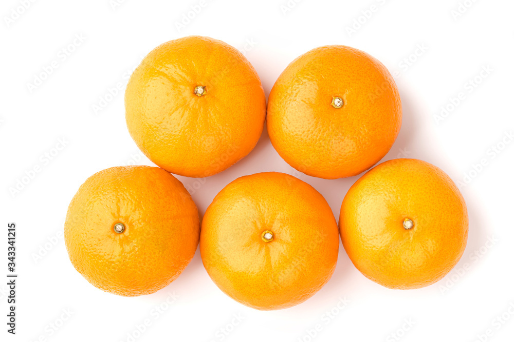 five fruit orange isolate on white background five fruit orange isolate on white background