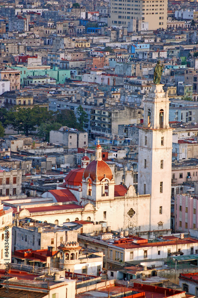 Convento & Iglesia del Carmen, Havana - aerial view