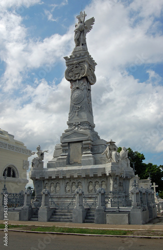Firefighter monument, Colon Cemetery, Havana