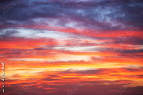 Sunset dramatic sky clouds © ValentinValkov