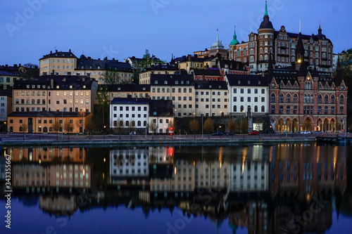 Stockholm, Sweden Mariaberget at dawn on the island of Sodermalm