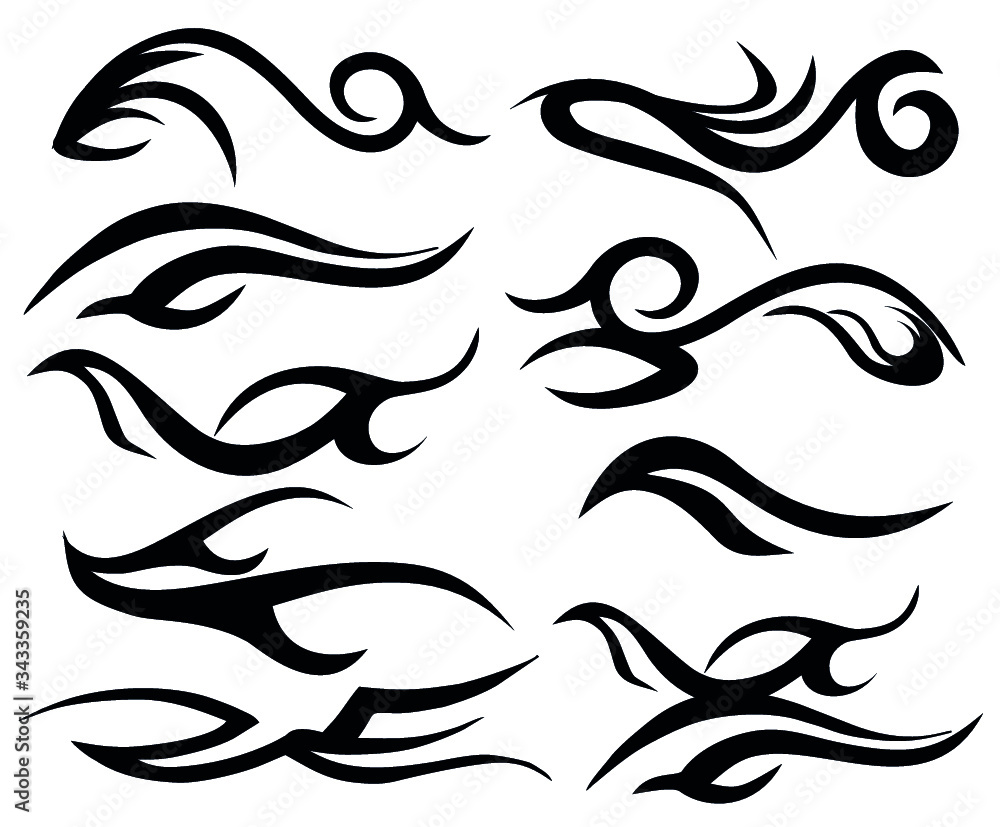 Tattoo tribal fire element print embroidery graphic design vector art Tattoo tribal fire element print embroidery graphic design vector art